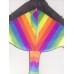 FixtureDisplays® Large Delta Kite, Rainbow Kite For Kids, Easy to Assemble, Launch, Fly 16879